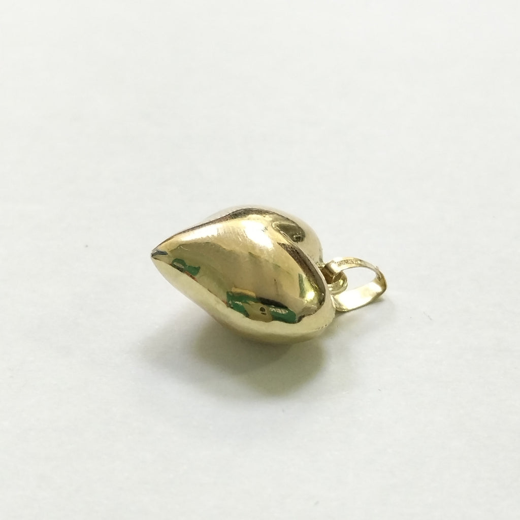 DIJE TEJIDO CORAZON LISO 14K 1.2 GR (NUEVO)