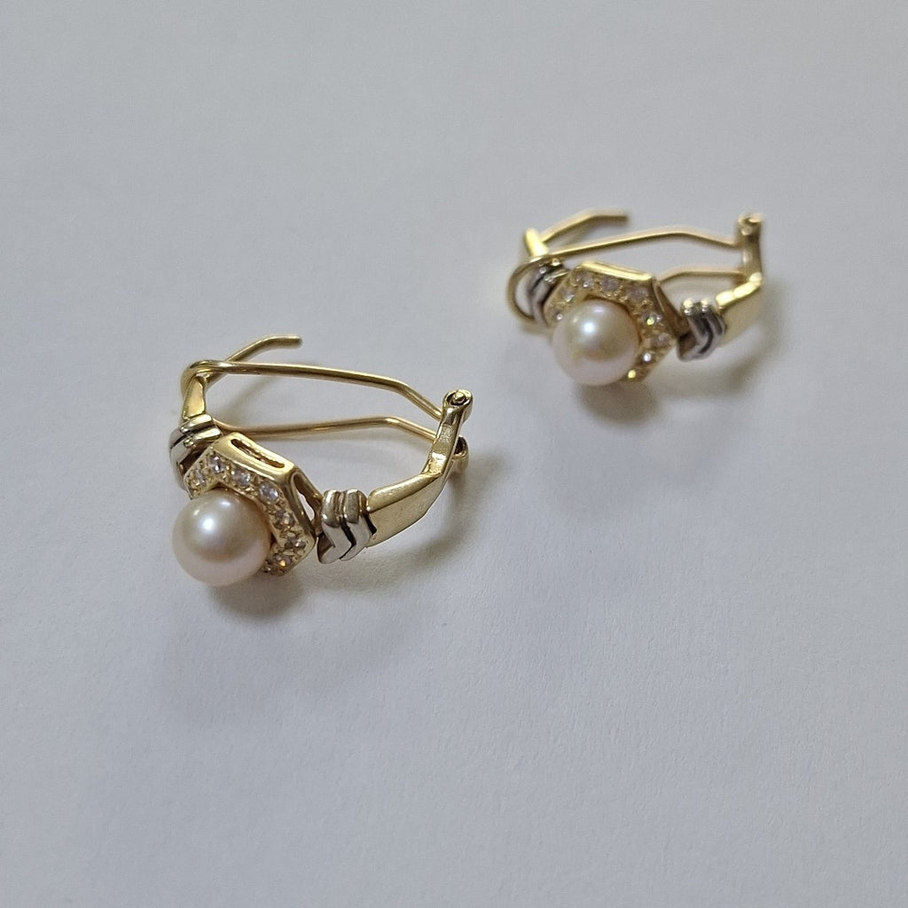 ARETES PAR ORO 14 K 6,10 GRMS (SEMINUEVO)