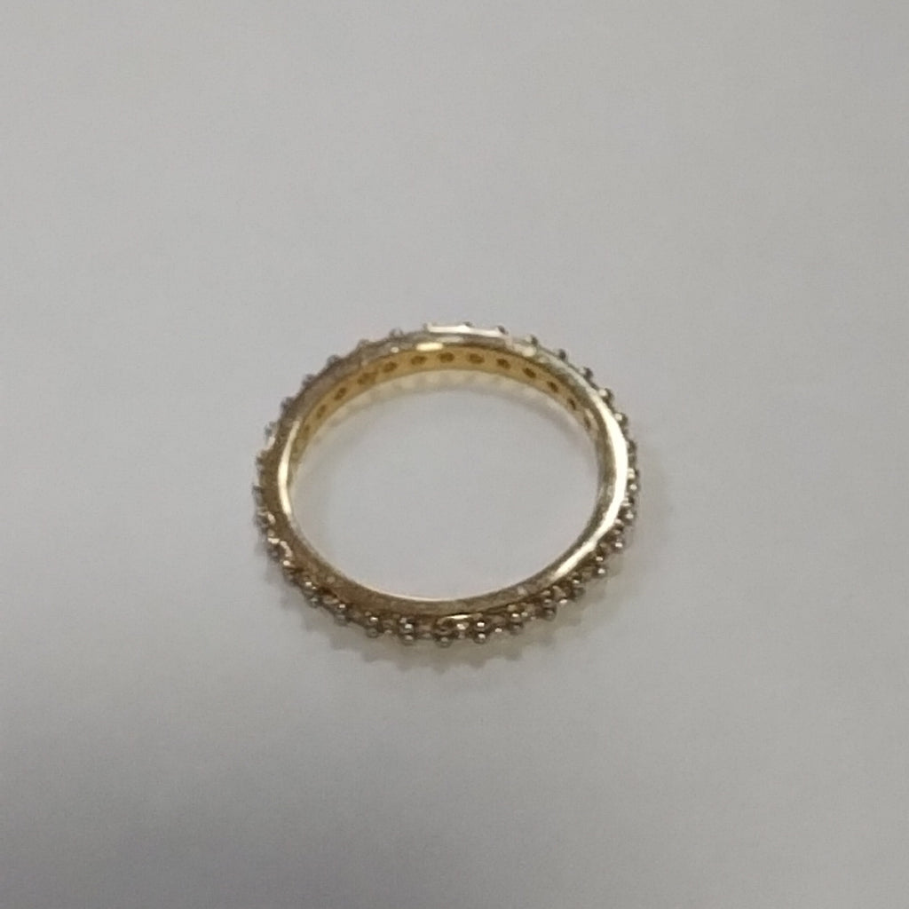 ANILLO ANILLITO CHURUMBELA C CIRCONIAS 14K 6.5 TALLA 1.9 GR (NUEVO)