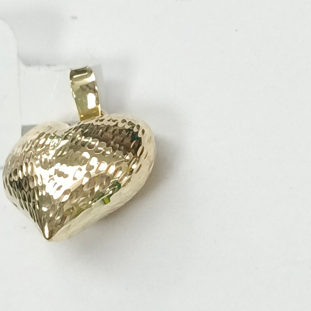 DIJE TEJIDO CORAZON LABRADO 14K 1 GR (NUEVO)