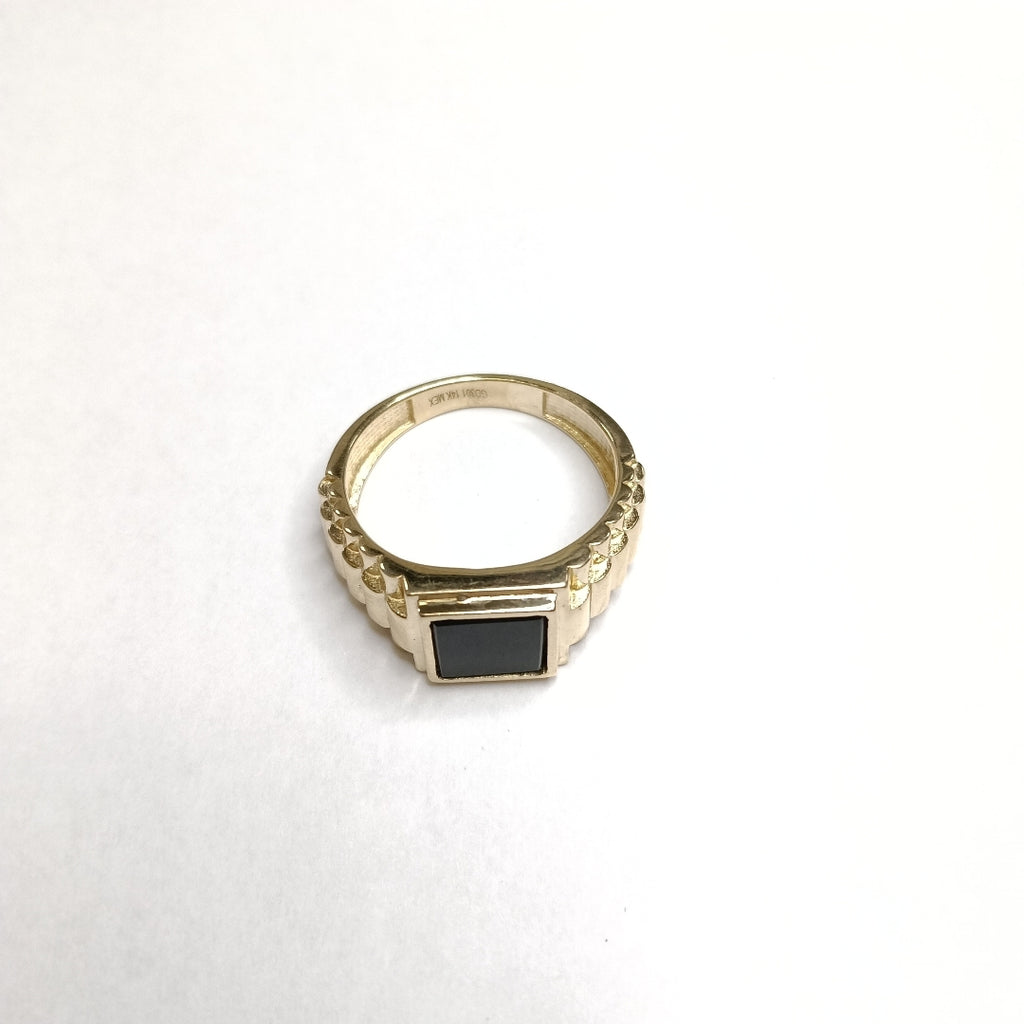 ANILLO C ONIX 14K 11 TALLA 8.6 GR (NUEVO)