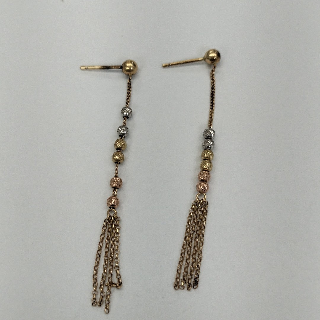 ARETES PAR ORO 14 K 2.4 GRMS (SEMINUEVO)