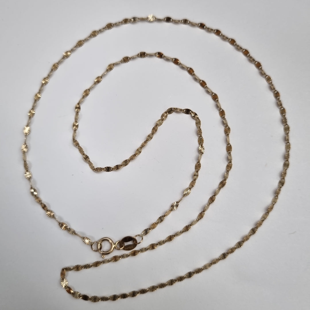 CADENA ORO, ORO COMBINADO 10 K 1.4 GRMS (SEMINUEVO)