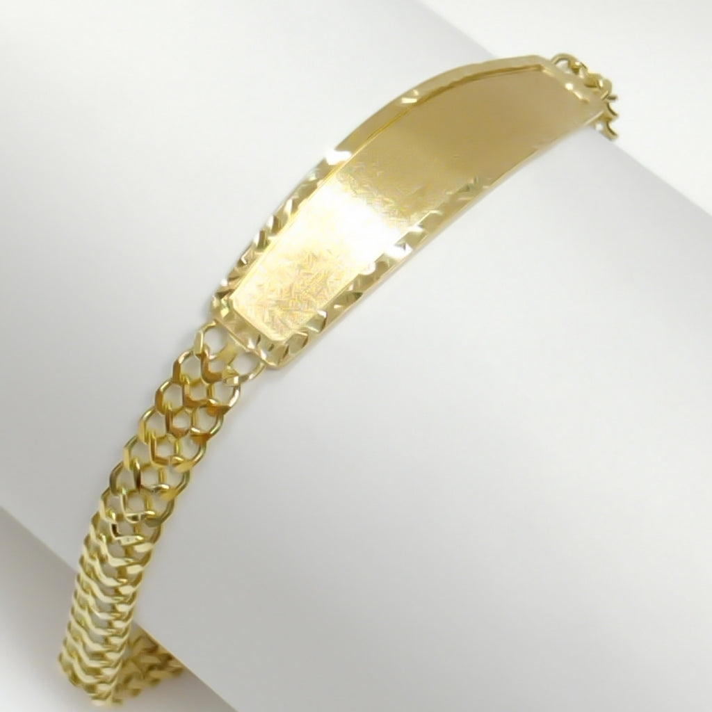 PULSERA TEJIDO ESCLAVA CHINO 14K 21 CM 10.4 GR (NUEVO)