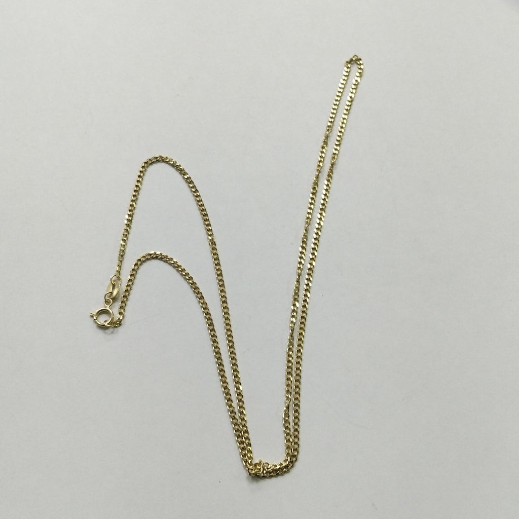 CADENAS TEJIDO BARBADA ORO 10K 55 CM 3.8 GR (NUEVO)
