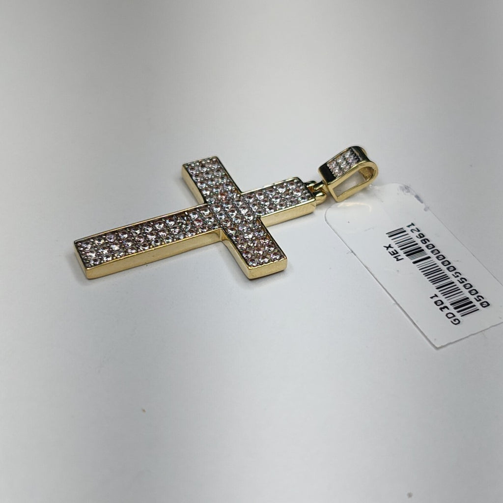 DIJE CRUZ C CIRCONIAS 14K 5.1 GR (NUEVO)