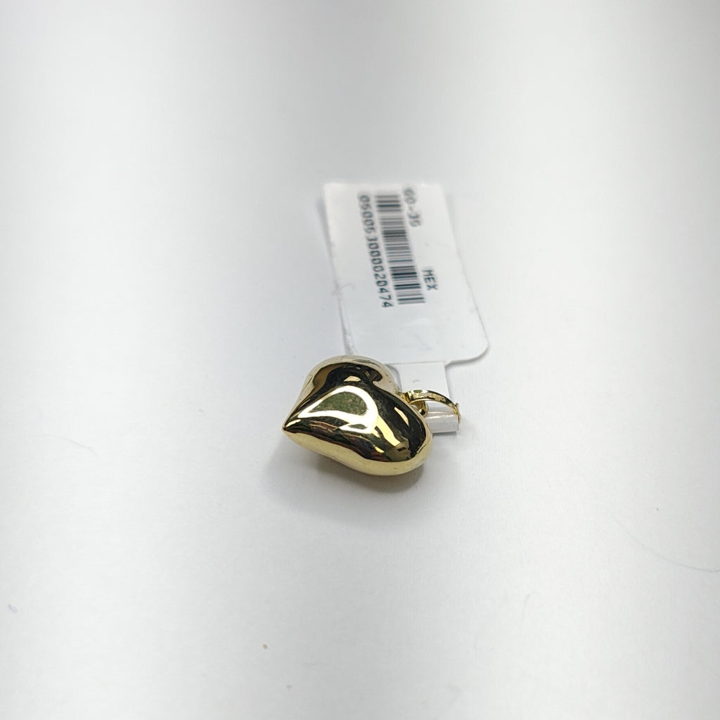 DIJE TEJIDO CORAZON LISO 14K 1.1 GR (NUEVO)
