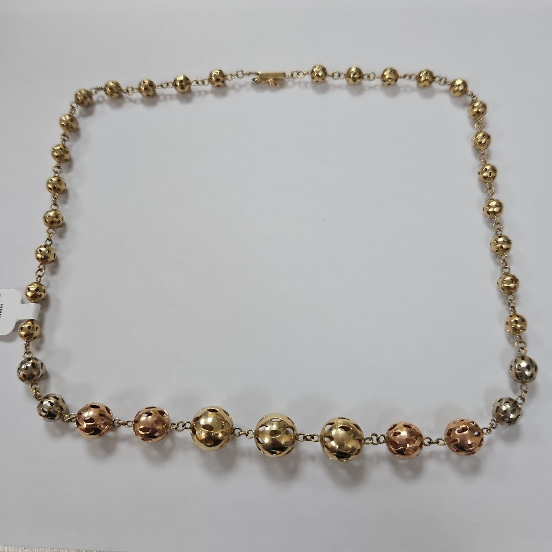 COLLAR ORO COMBINADO 14 K 24,80 GRMS (SEMINUEVO)