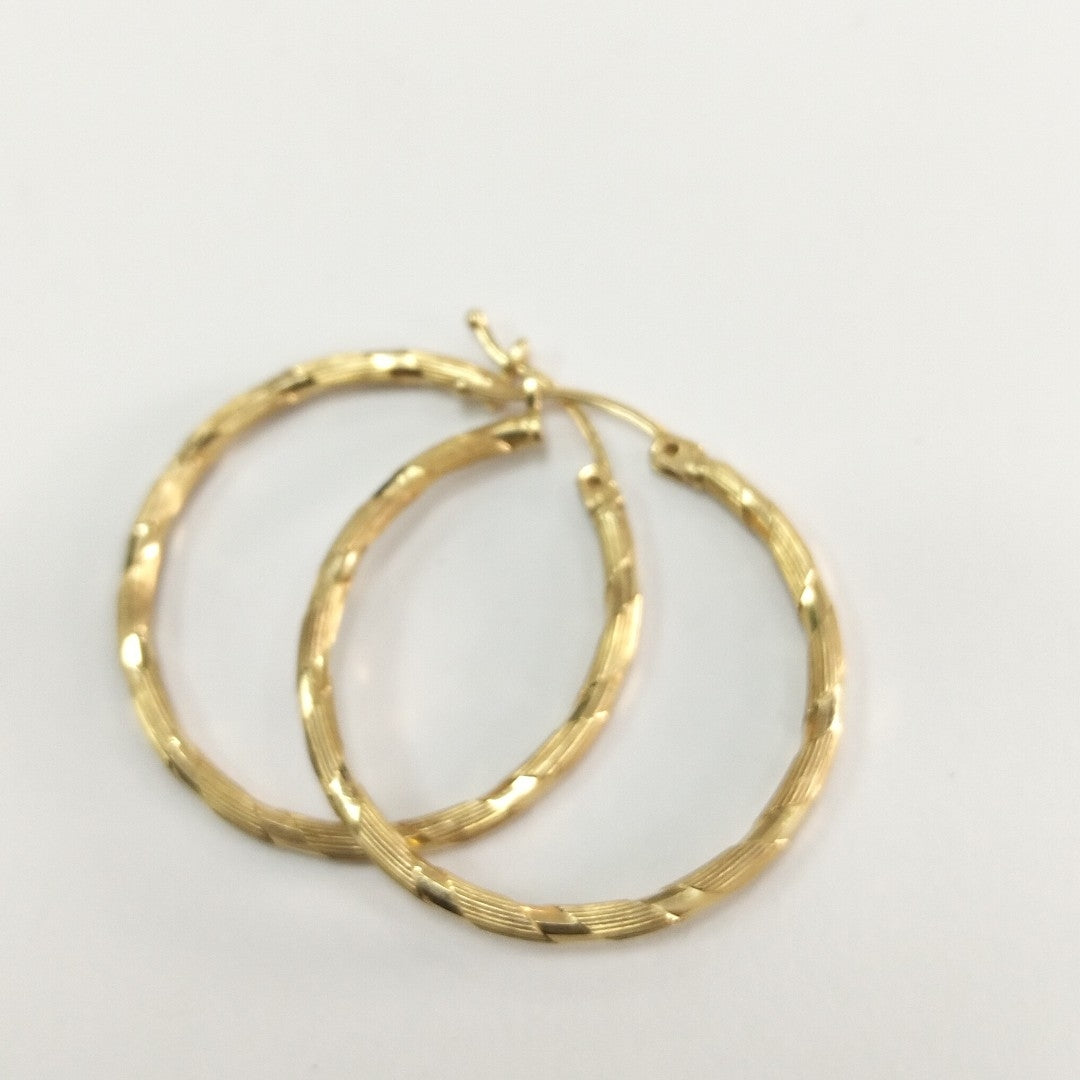 ARRACADAS PAR ORO 14 K 2.5 GRMS (SEMINUEVO)