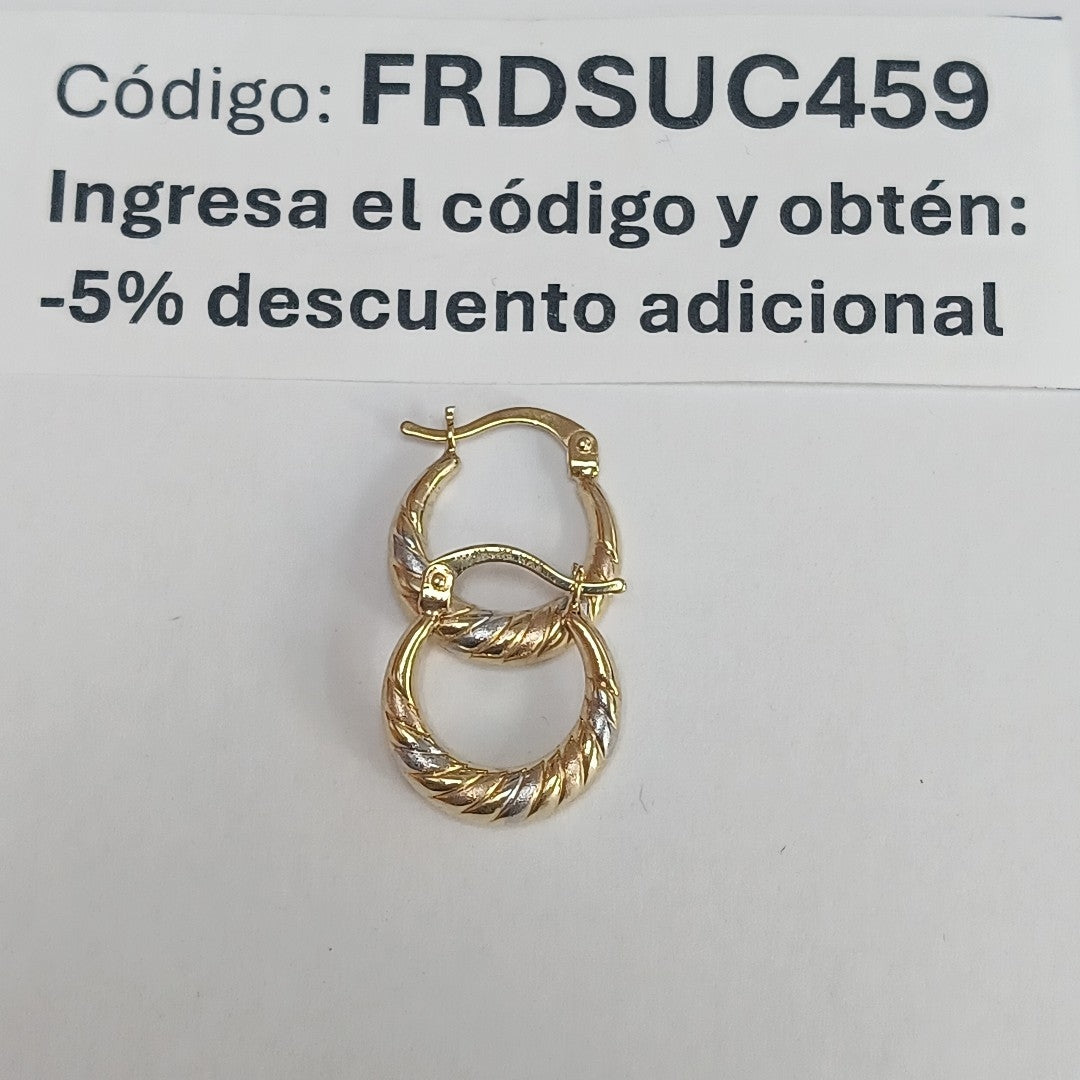 ARRACADAS ORO 14K 1.1 (NUEVO)