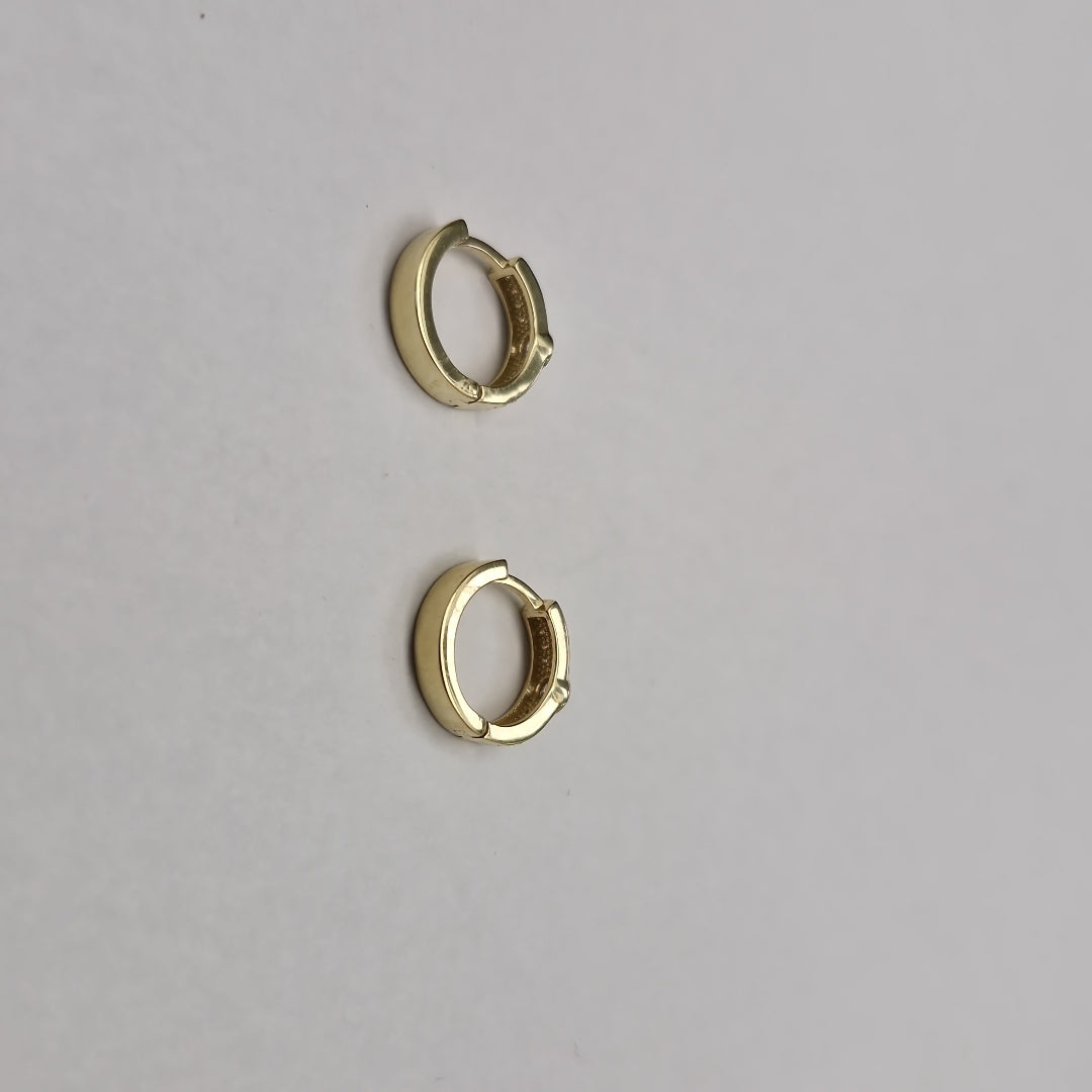 ARETES ARRACADAS C CIRCONIAS 10K 2.6 GR (NUEVO)