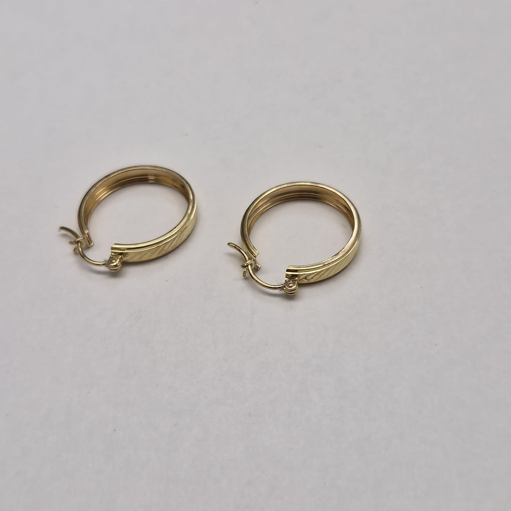 ARETES ARRACADAS LABRADAS 10K 2.2 GR (NUEVO)