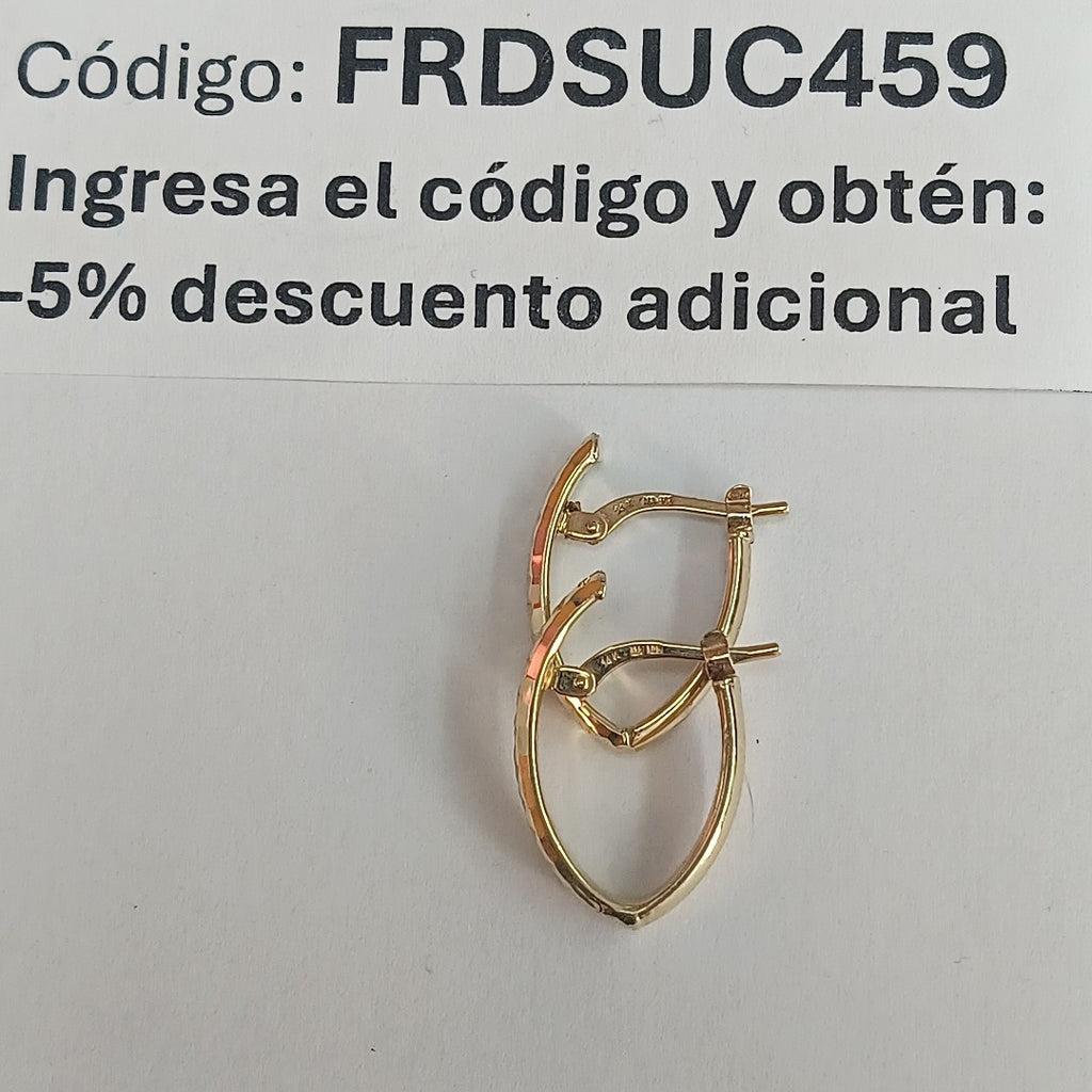 ARRACADAS ORO 14K 1.4 (NUEVO)