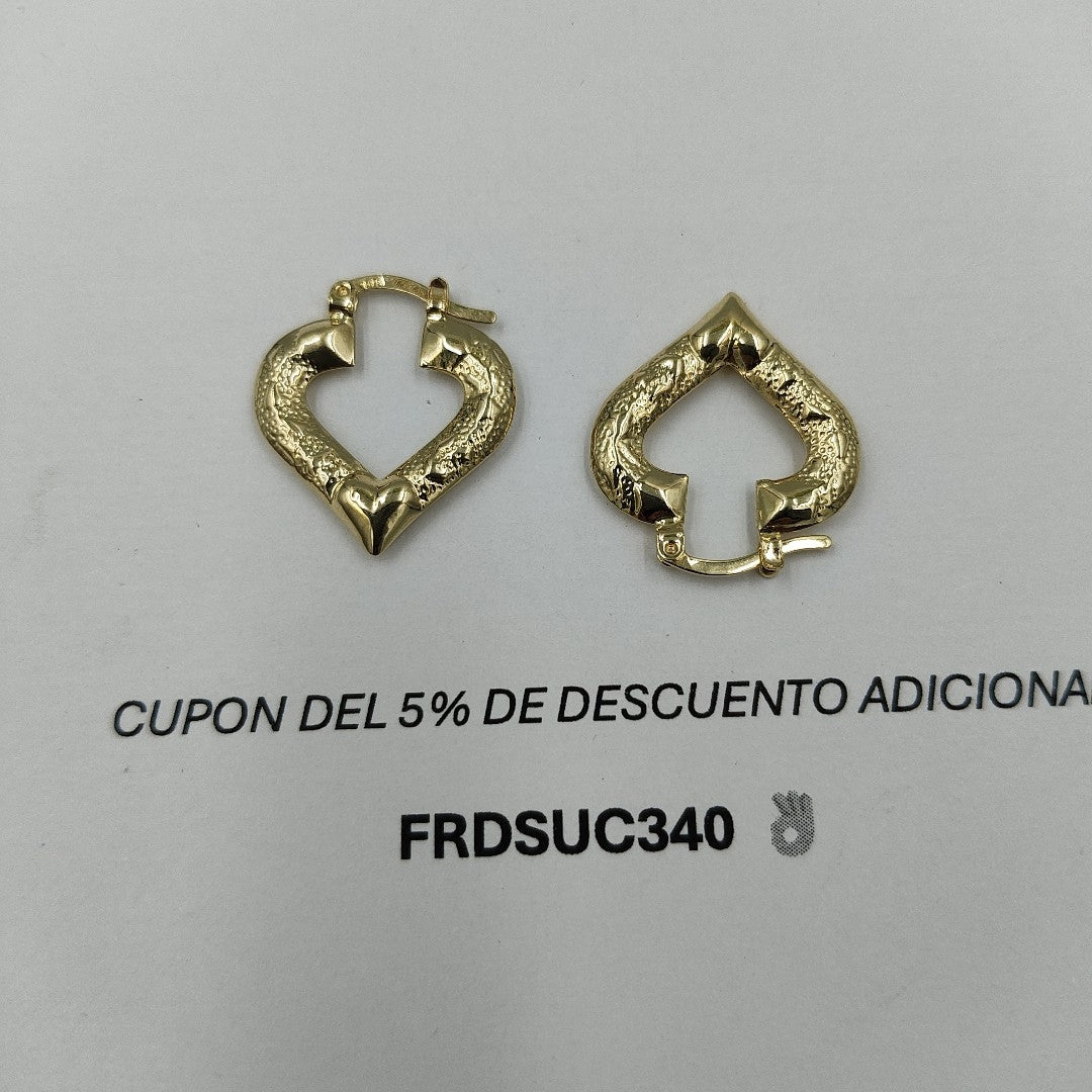 ARETES ARRACADAS 14K 1.8 GR (NUEVO)