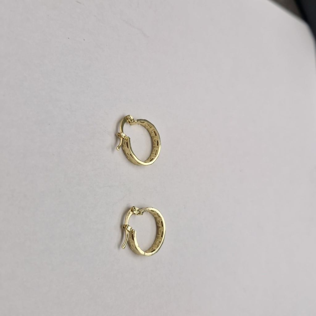 ARETES ARRACADAS FIG GRECAS 14K 1.8 GR (NUEVO)