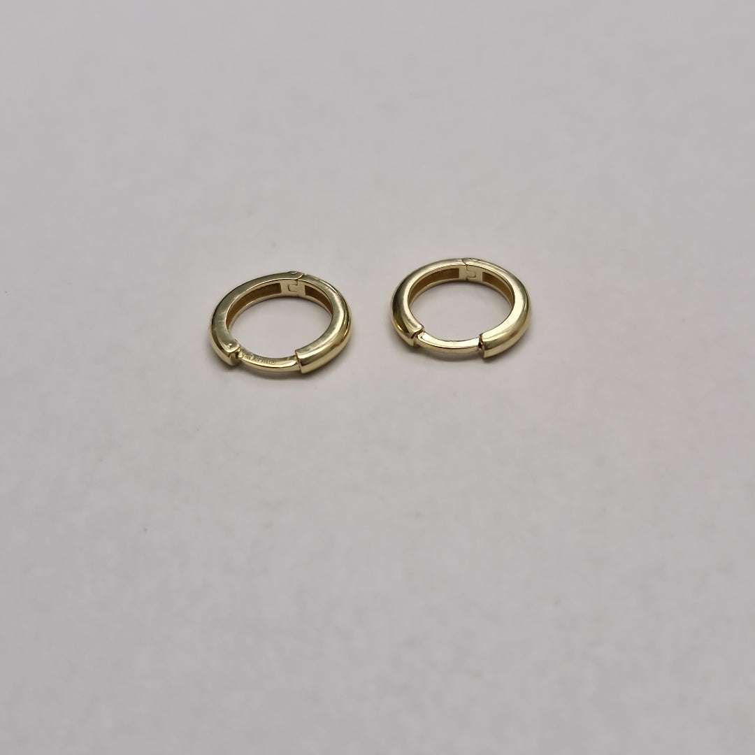 ARETES ARRACADAS LISAS 10K 1.2 GR (NUEVO)