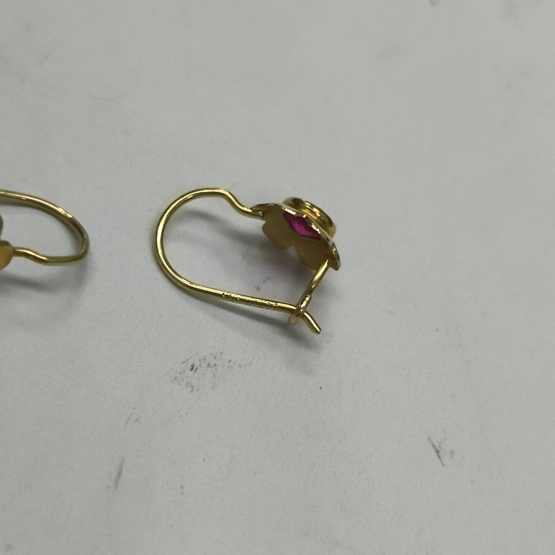ARETES PAR ORO 10 K 0.6 GRMS (SEMINUEVO)