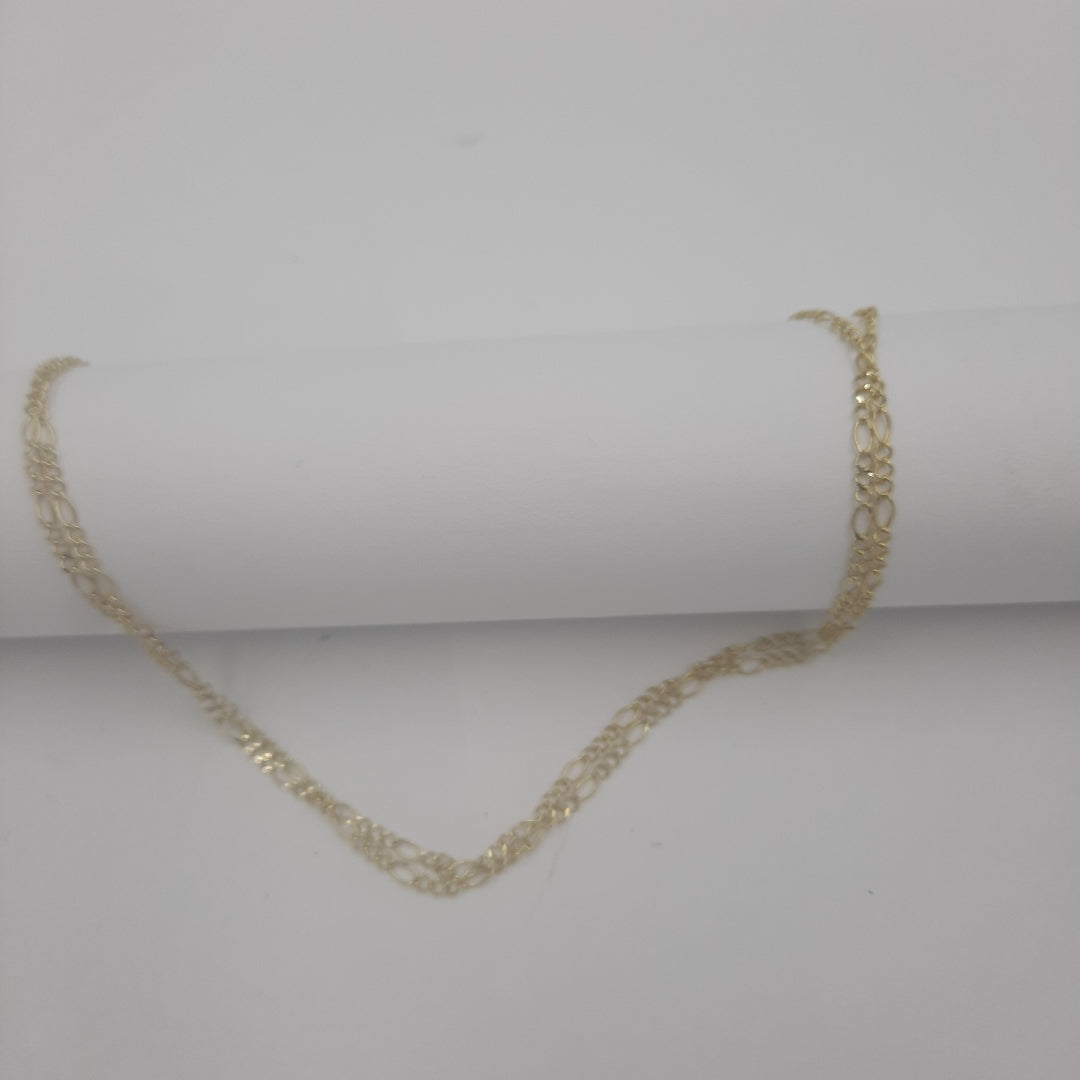 CADENA TEJIDO 3X1 14K 55 CM 2.4 GR (NUEVO)