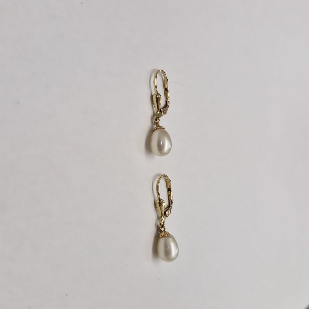 ARETES C PERLAS SINTETICAS 10K 2.2 GR (NUEVO)