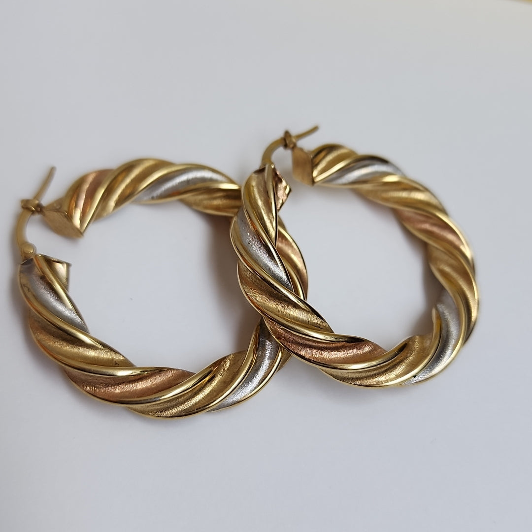 ARRACADAS PAR ORO 10 K 6,60 GRMS (SEMINUEVO)