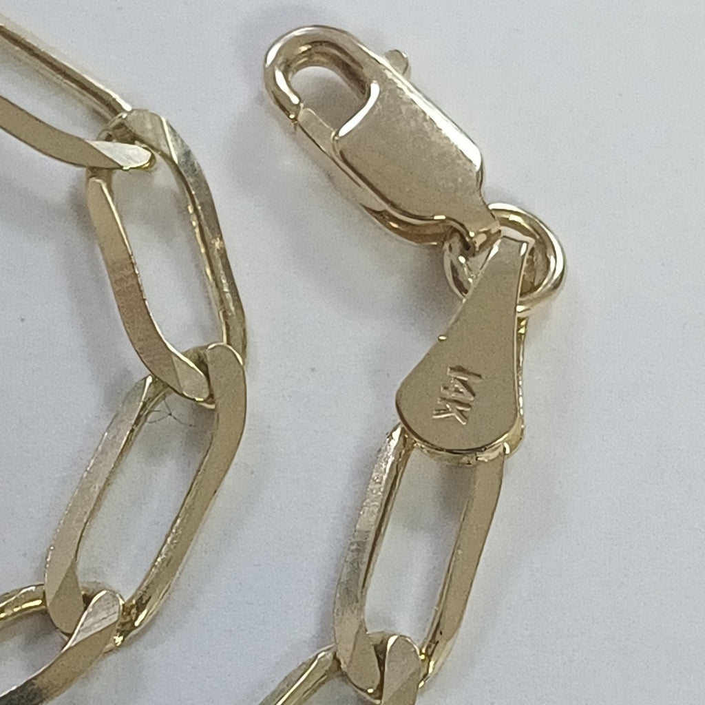 PULSERA ESLABON 14K 21 CM 4.3 GR (NUEVO)