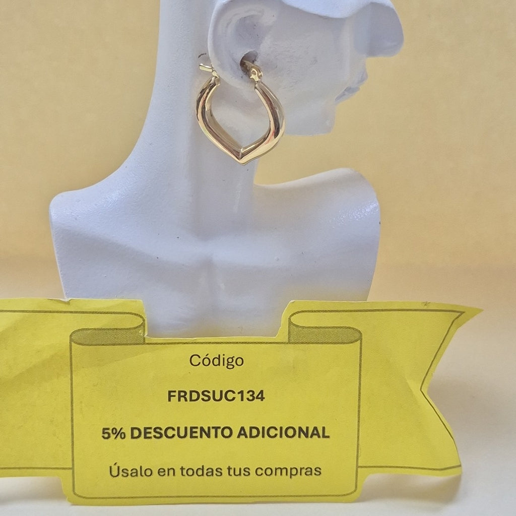 ARETES ARRACADAS 14K 2 GR (NUEVO)