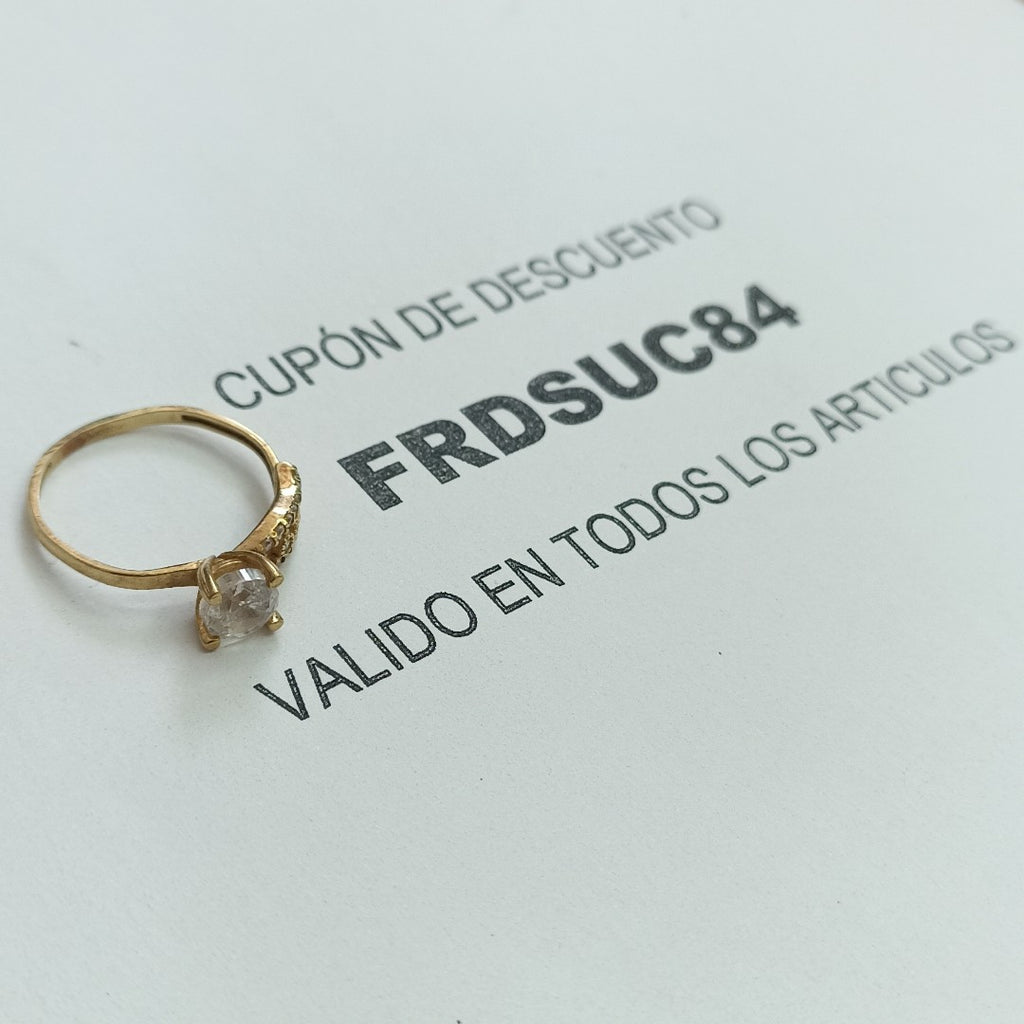 SOLITARIO ORO 10 K 1.8 GRMS (SEMINUEVO)