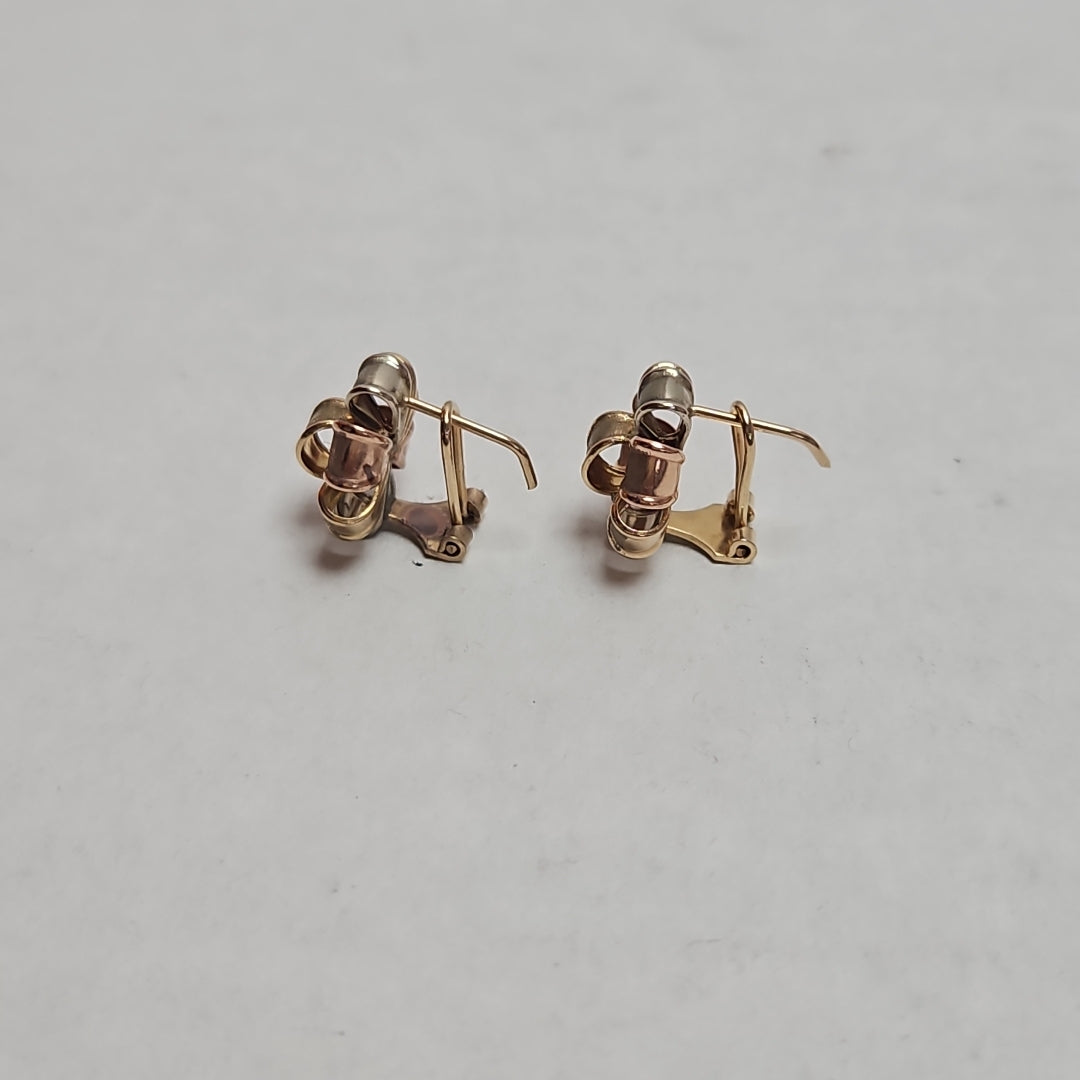 ARETES PAR ORO, ORO COMBINADO 10 K 3 GRMS (SEMINUEVO)