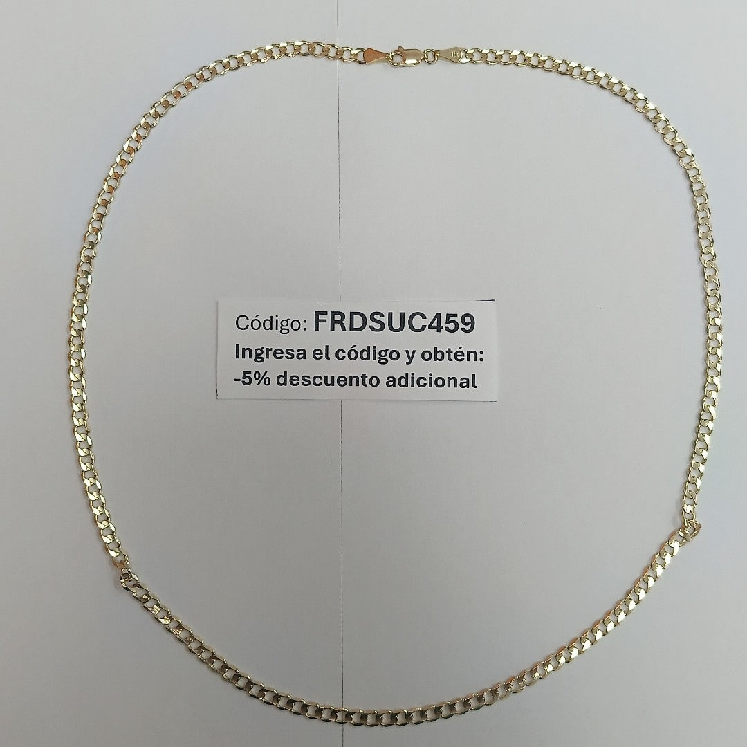 CADENA BARBADA 14K 55 CM 12.5 GR (NUEVO)