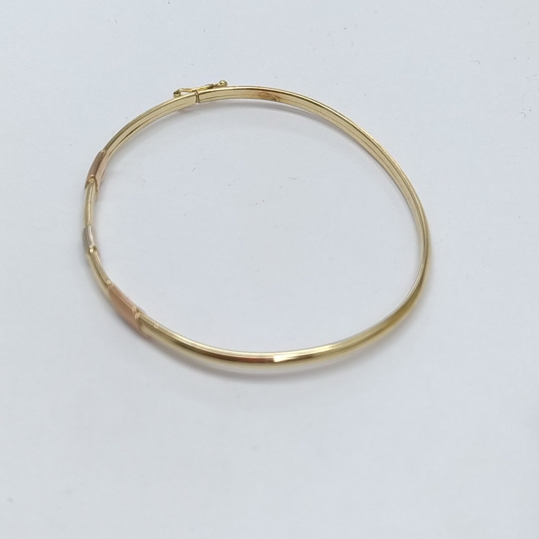 PULSERA RIGIDA ORO 14 K 3,60 GRMS (SEMINUEVO)
