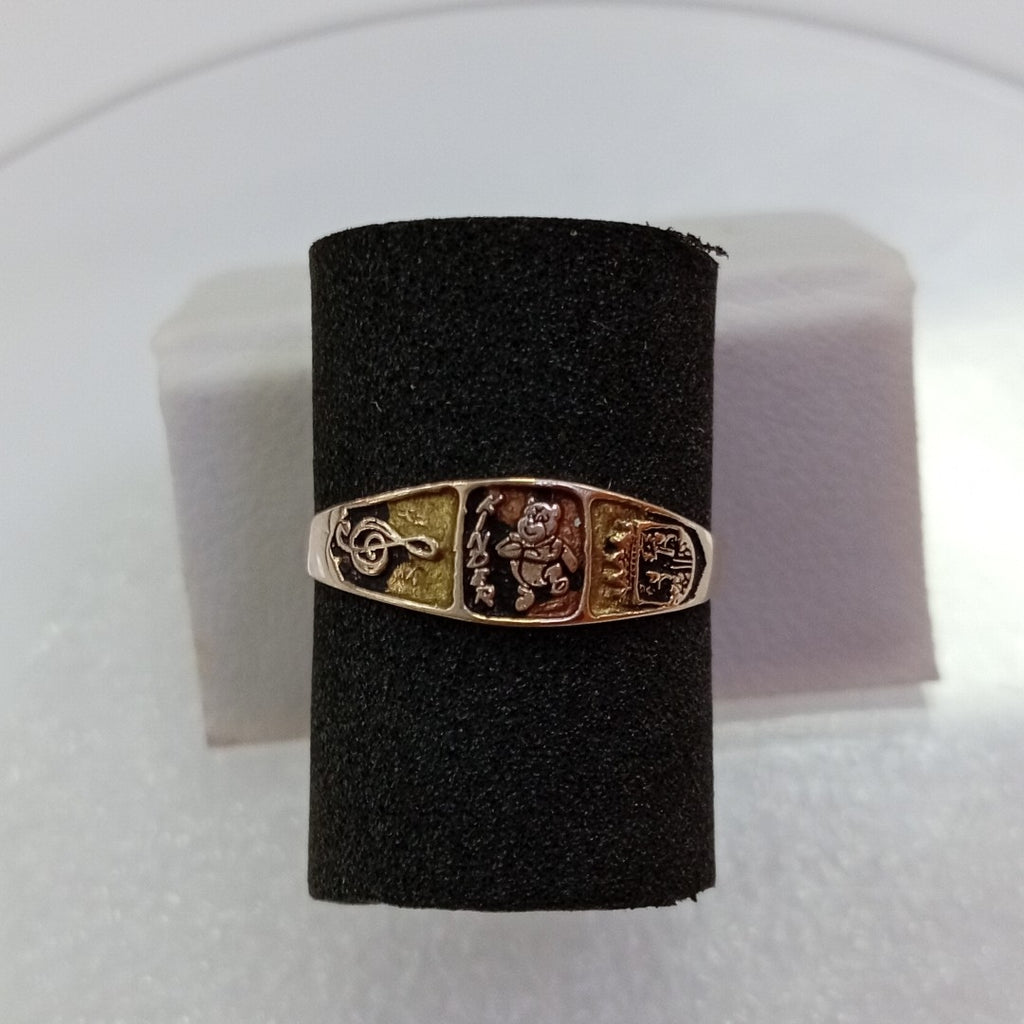 ANILLO DE GRADUACIÓN ORO 8 K 0.6 GRMS (SEMINUEVO)