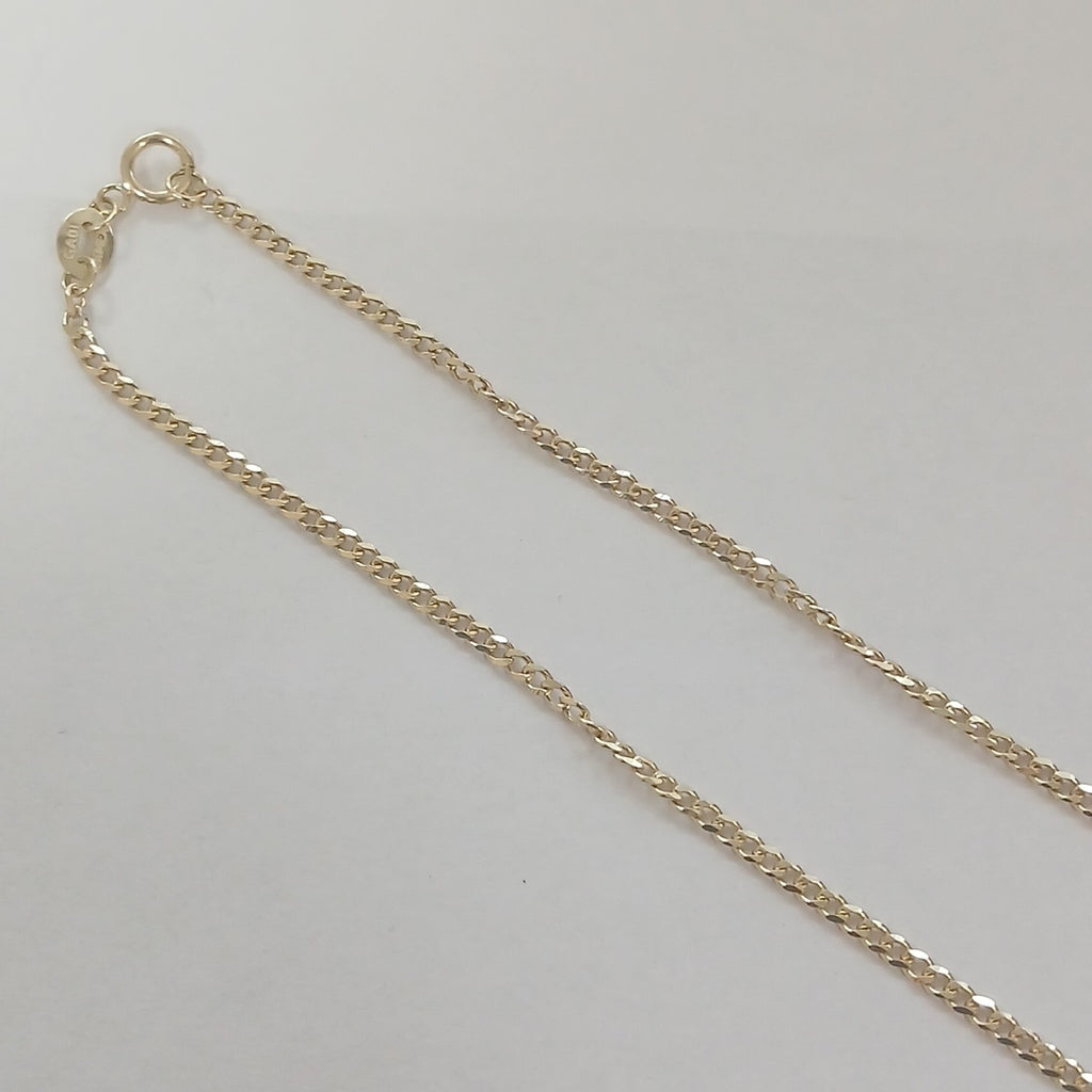 CADENAS TEJIDO BARBADA ORO 10K 55 CM 3.8 GR (NUEVO)