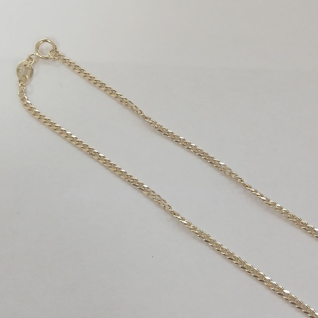 CADENAS TEJIDO BARBADA ORO 10K 55 CM 3.8 GR (NUEVO)