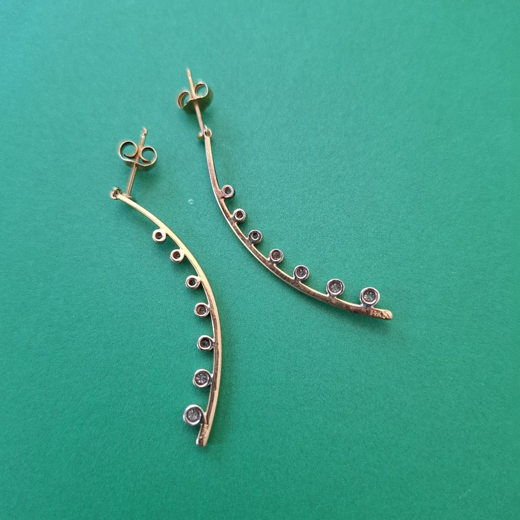 ARETES PAR ORO 14 K 3,80 GRMS (SEMINUEVO)