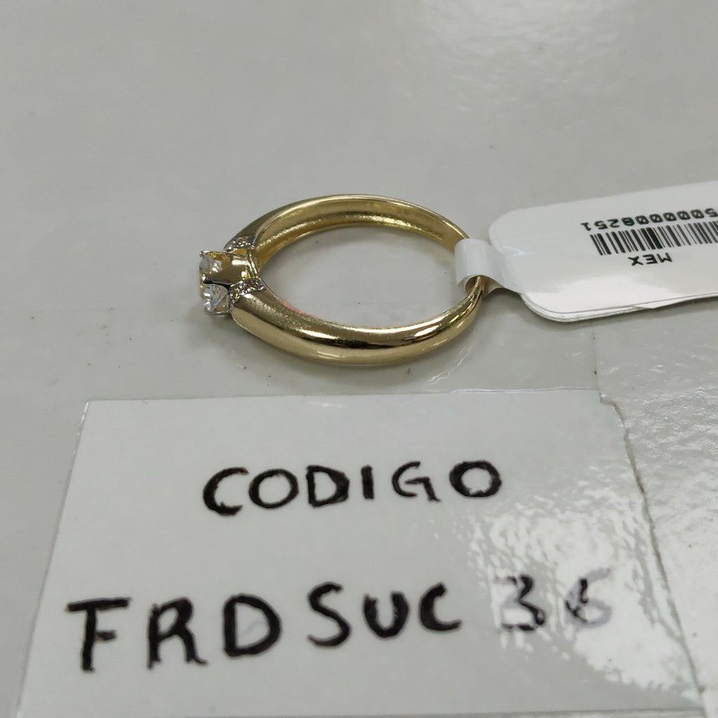 ANILLO ANILLITO C CIRCONIAS 14K 7 TALLA 2.3 GR (NUEVO)