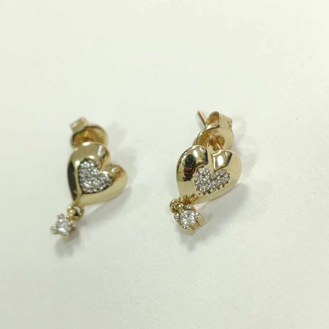 BROQUELES PAR ORO 14 K 1,50 GRMS (SEMINUEVO)