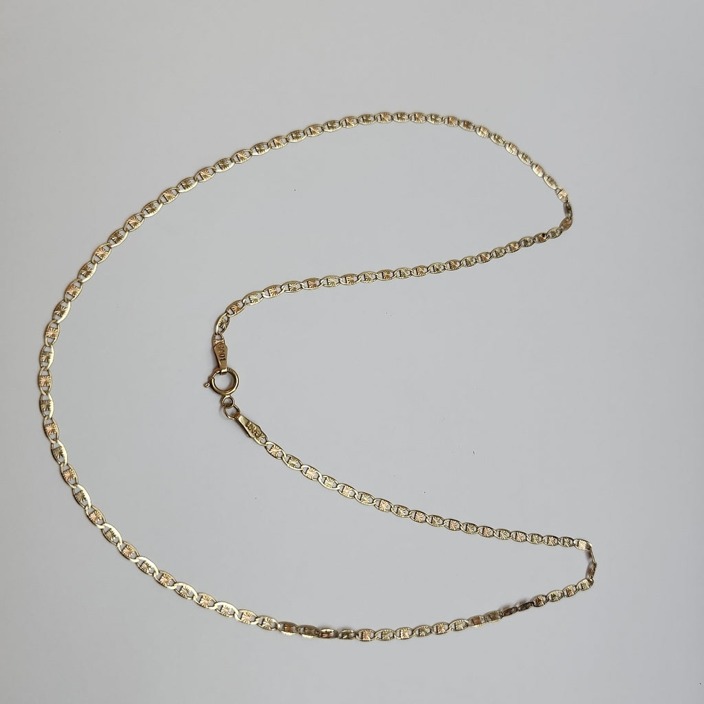 CADENA ORO COMBINADO 10 K 2.7 GRMS (SEMINUEVO)