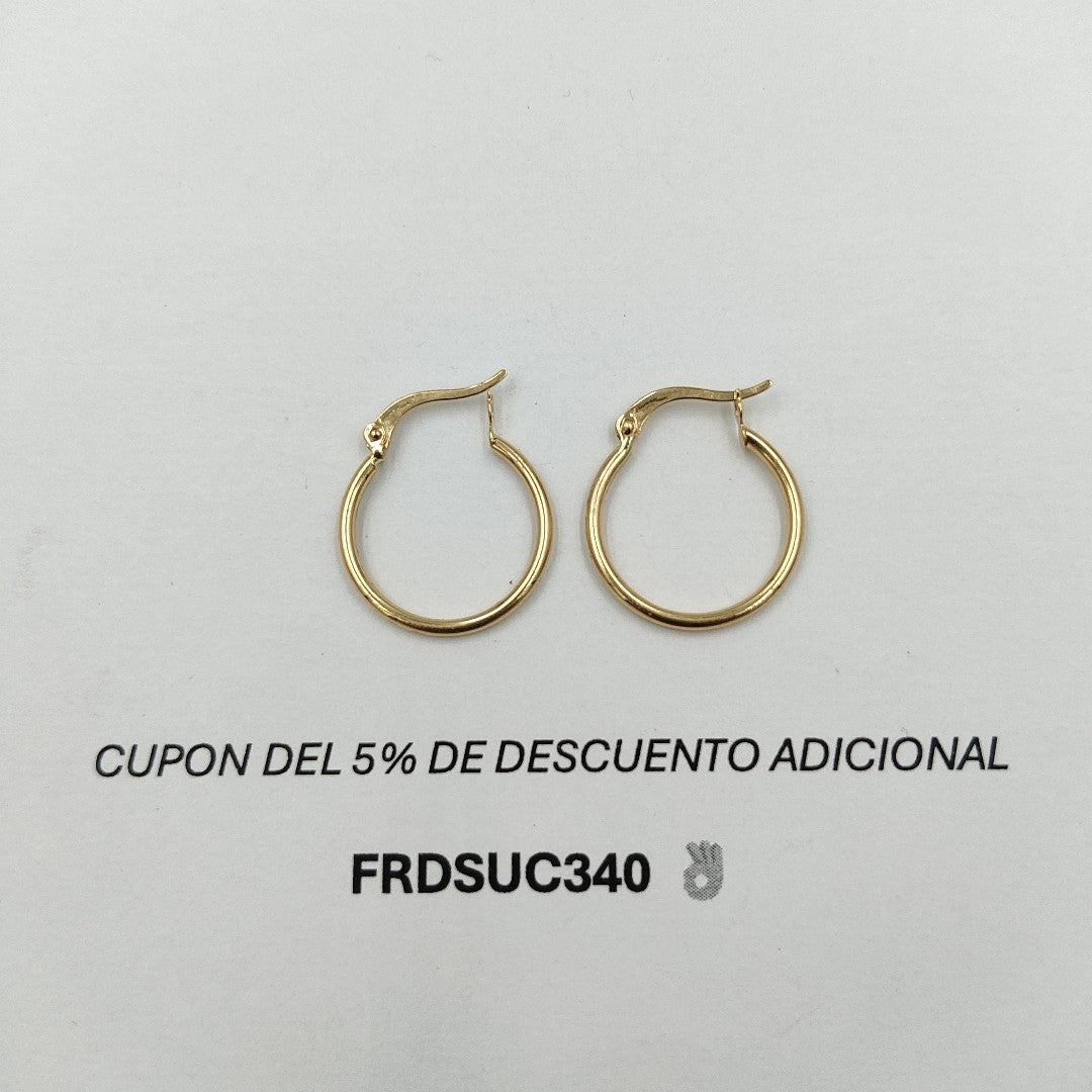 ARETES ARRACADAS 14K 1.3 GR (NUEVO)
