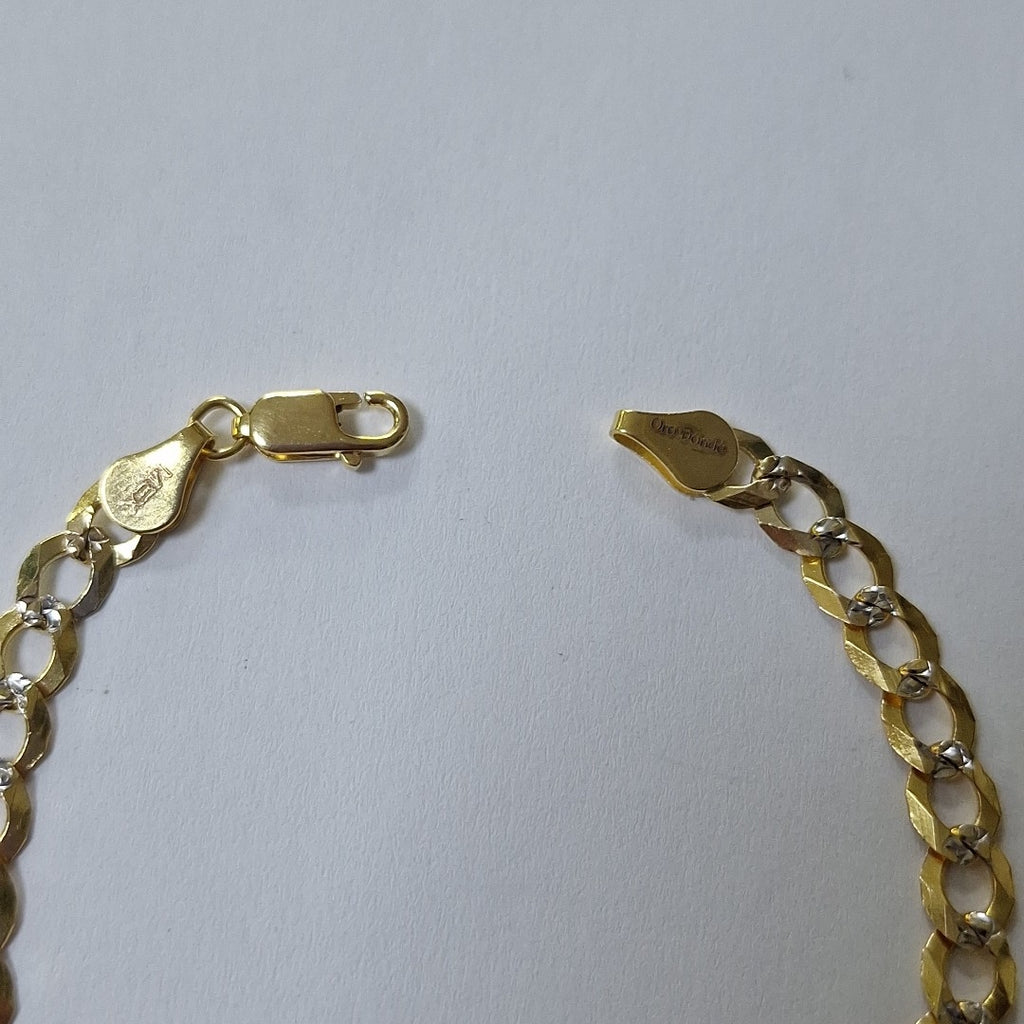 PULSERA BARBADA 14K 21 CM 5.7 GR (NUEVO)