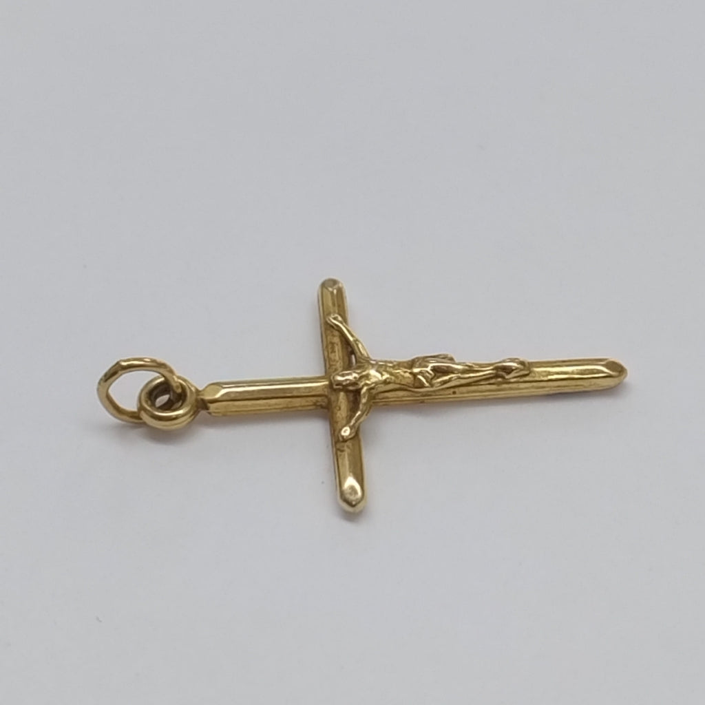 CRUCIFIJO ORO 14 K 1.1 GRMS (SEMINUEVO)