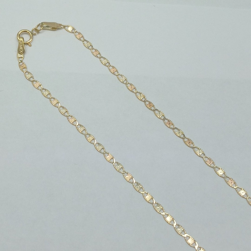 CADENAS TEJIDO GUCHI ORO 10K 55 CM 2.9 GR (NUEVO)