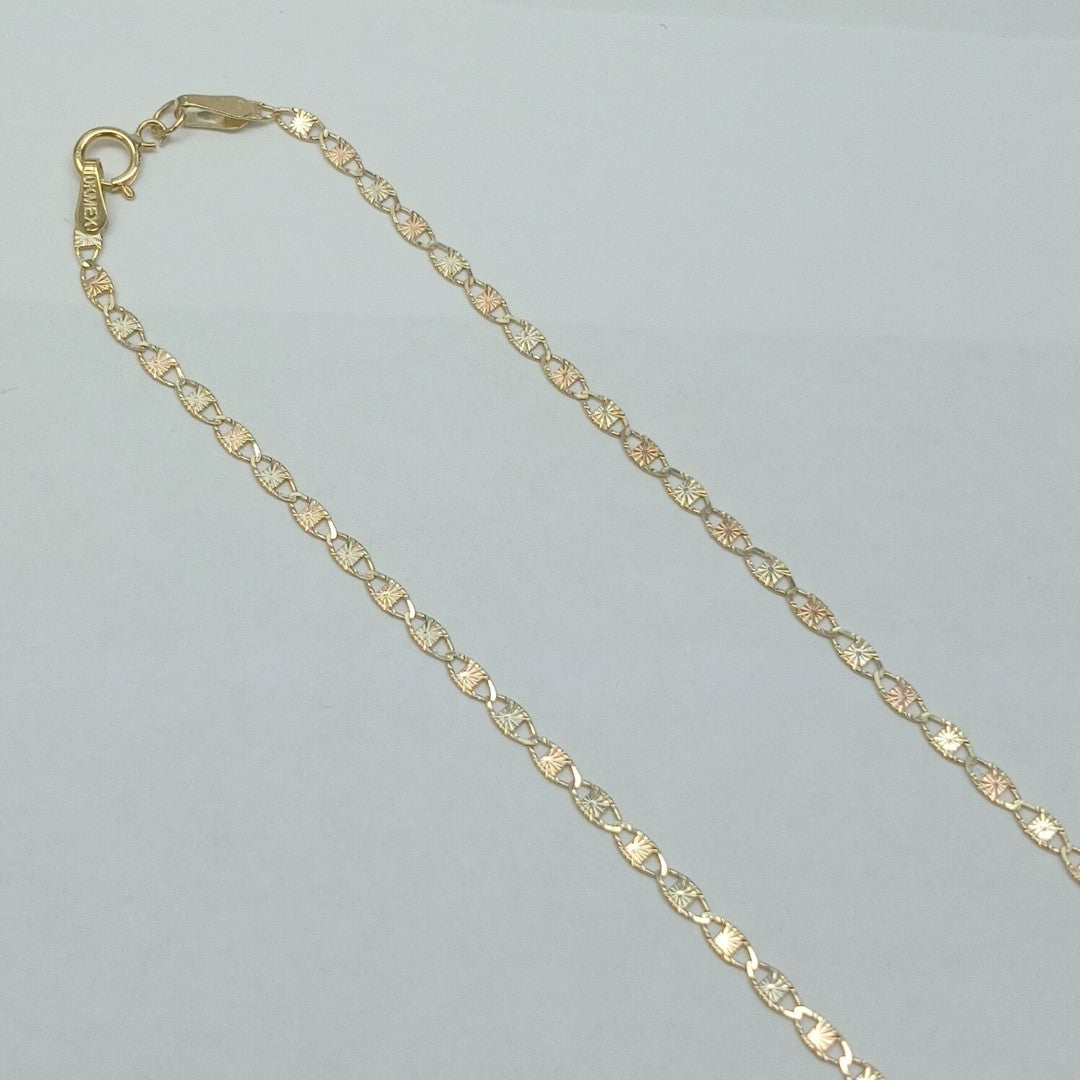 CADENAS TEJIDO GUCHI ORO 10K 55 CM 2.9 GR (NUEVO)