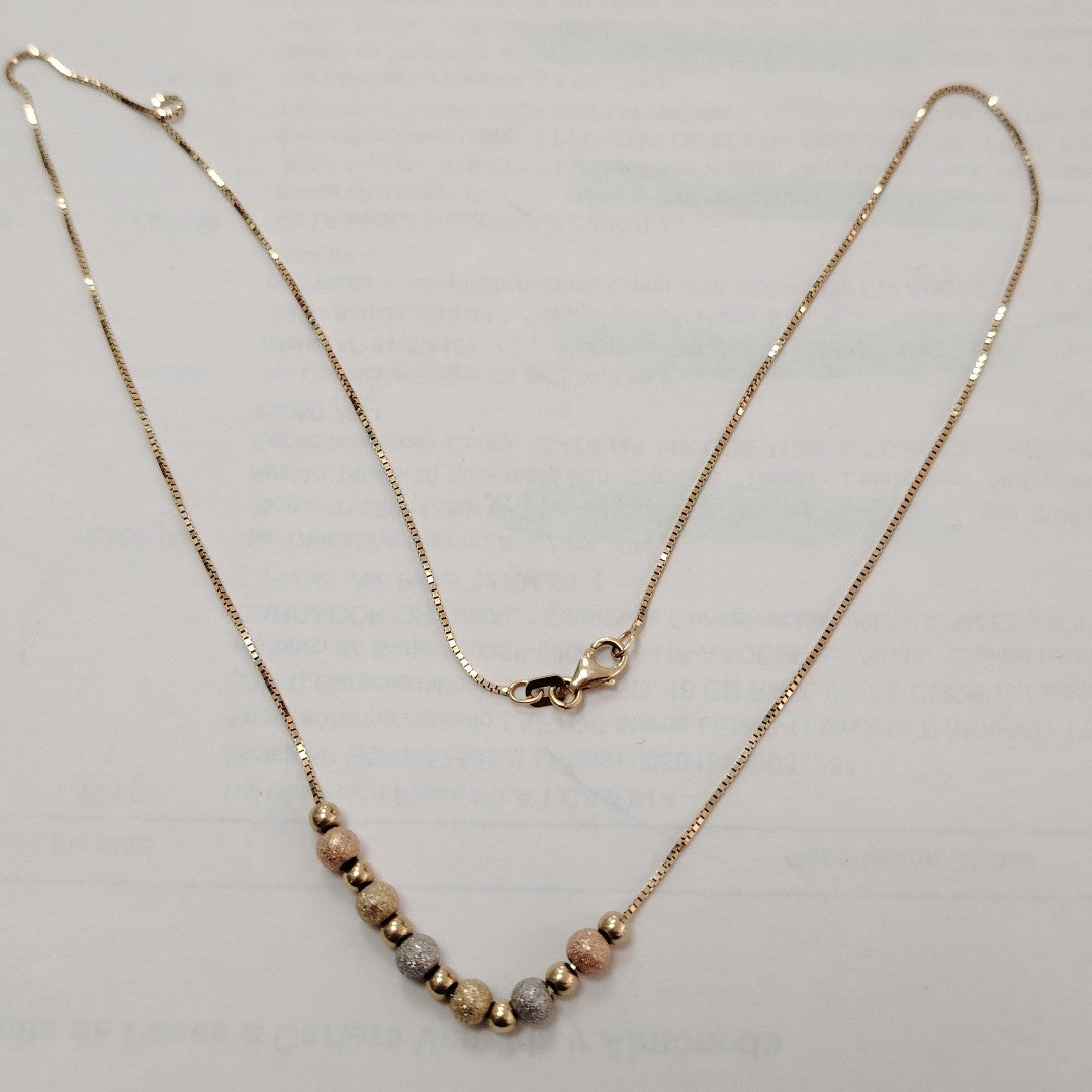 CADENA, GARGANTILLA ORO 14 K 3.2 GRMS (SEMINUEVO)