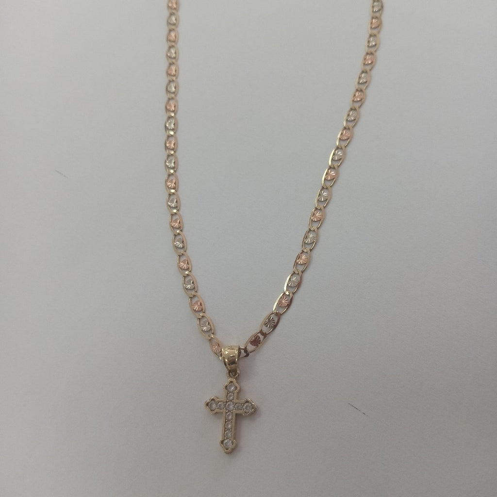 CADENA, CRUZ ORO 14 K 7.1 GRMS (SEMINUEVO)