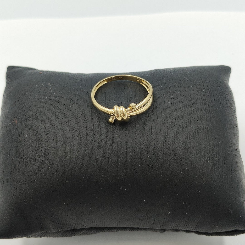 ANILLO ANILLITO C NUDO 14K 8 TALLA 2.1 GR (NUEVO)