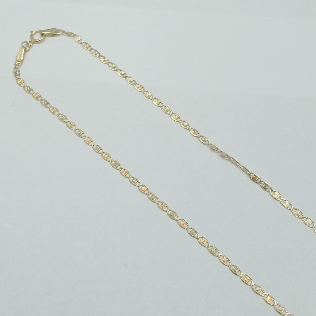 CADENAS TEJIDO GUCHI ORO 10K 55 CM 2.9 GR (NUEVO)