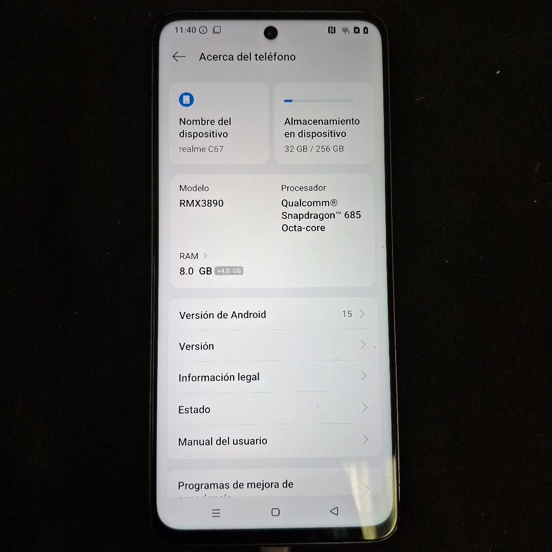 CELULAR REALME C67 RMX3890 (2023) 256 GB 8 GB RAM