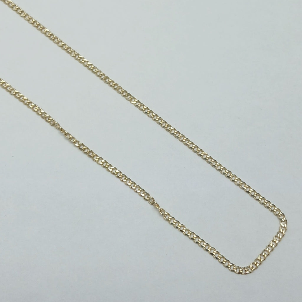 CADENAS TEJIDO BARBADA ORO 10K 55 CM 3.8 GR (NUEVO)