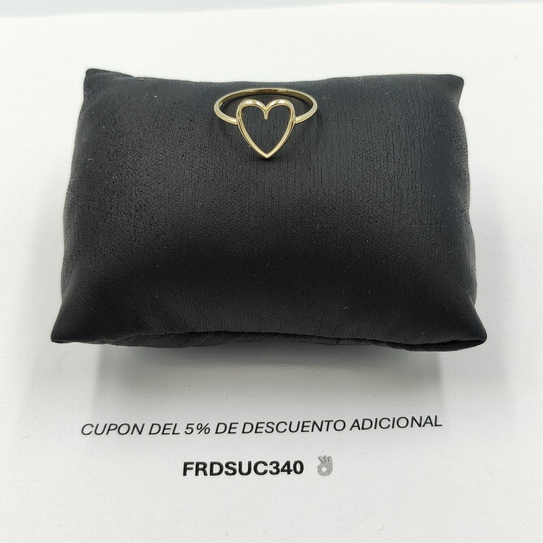 ANILLOS ANILLITO FIG CORAZON 10K TALLA 8 0.9 GR (NUEVO)