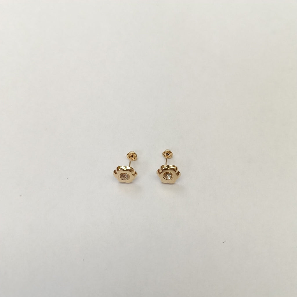 BROQUELES BROQUEL FIG FLOR C CIRCONIA 14K 0.2581 GR (NUEVO)